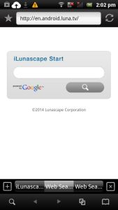 iLunascape Google Android Mobile Web Browser
