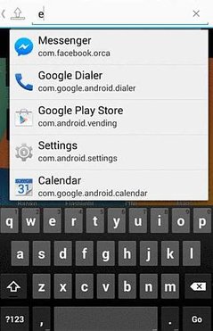 Text Launcher App for Google Android Homescreen
